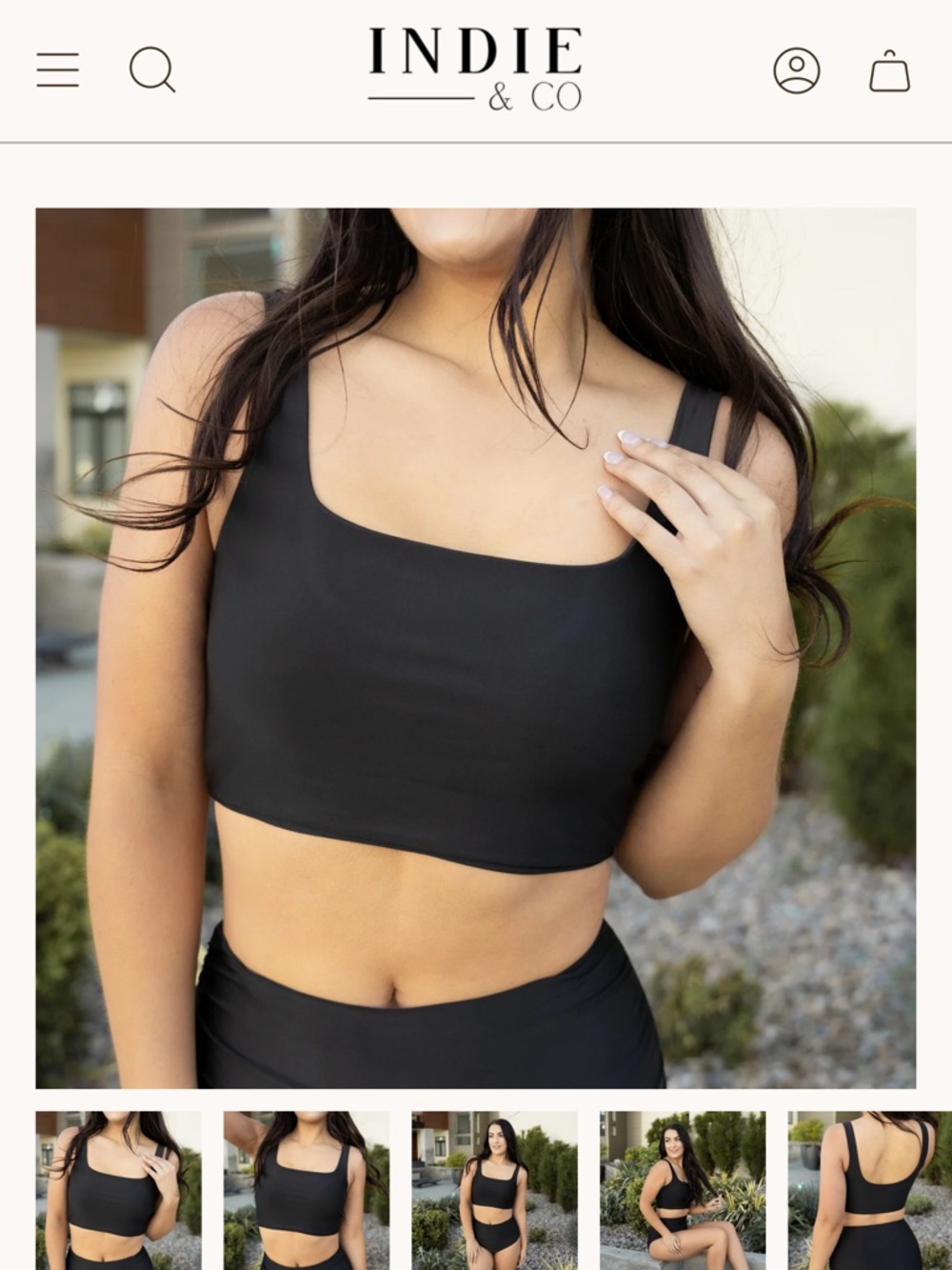 Maui Square Neck Swim Top